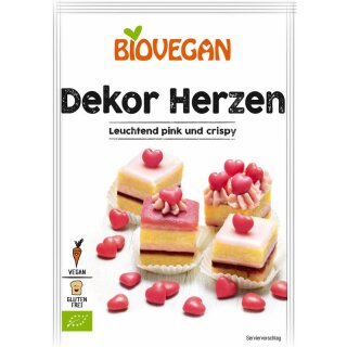 Biovegan Dekor Herzen - Bio - 35g