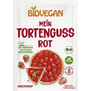 Biovegan Tortenguss rot - Bio - 14g