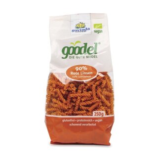 Govinda goodel Nudeln aus Roten Linsen - Bio - 250g