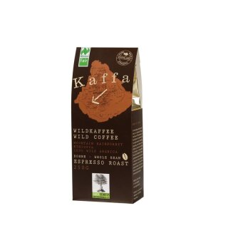 Kaffa Wildkaffee Espresso ganze Bohne - Bio - 250g