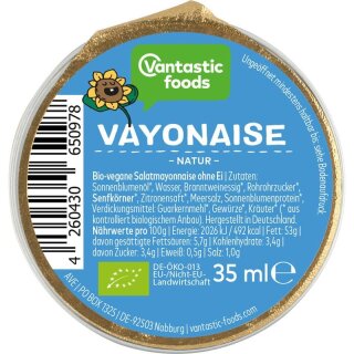 Vantastic foods Vayonnaise Natur - Bio - 35g