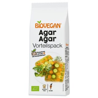 Biovegan Agar Agar Vorteilspack - Bio - 100g