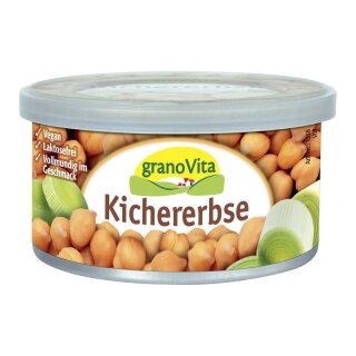 granoVita Veganer Brotaufstrich mit Kichererbsen - 125g