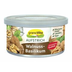 granoVita Veganer Brotaufstrich Walnuss-Basilikum - 125g