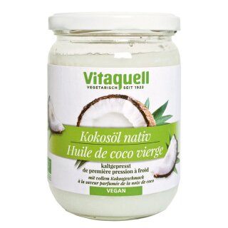Vitaquell Kokosöl im Glas - Bio - 400g