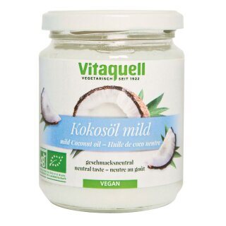 Vitaquell Kokosöl mild im Glas - Bio - 200g