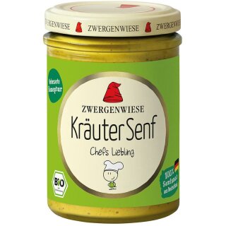 Zwergenwiese Kräuter Senf - Bio - 160ml