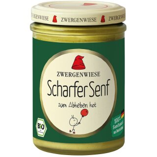 Zwergenwiese Scharfer Senf - Bio - 160ml