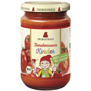 Zwergenwiese Kinder Tomatensauce mit Apfelsüße - Bio - 340ml