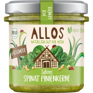 Allos Hof Gemüse Sabines Spinat Pinienkernen - Bio - 135g