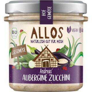 Allos Hof-Gemüse Andreas Aubergine Zucchini - Bio - 135g