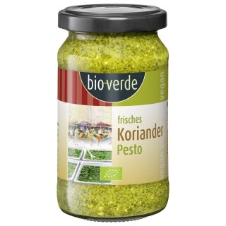 bio-verde Pesto Koriander mit Ingwer frisch - Bio - 165g