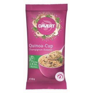 Davert Quinoa-Cup Champignon-Kräuter - Bio - 65g