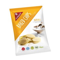 3 Pauly Baked Chips Meersalz glutenfrei - Bio - 85g