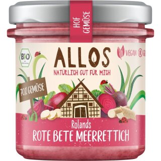 Allos Hofgemüse Rolands Rote Bete Meerrettich 6er Pack - Bio - 6 x 135g