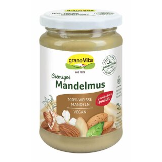 granoVita Cremiges Mandelmus - 500g x 6  - 6er Pack VPE