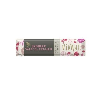 Vivani Erdbeer Waffel Crunch Schokoriegel - Bio - 35g