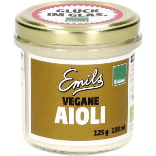 Emils Bio-Manufaktur vegane Bioland Aioli 125 g - Bio - 130ml
