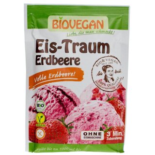 Biovegan Eis-Traum Erdbeere - Bio - 86g