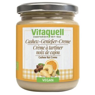 Vitaquell Cashew Genießer Creme - Bio - 250g