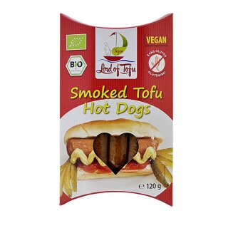 Lord of Tofu Smoked Tofu Hot Dogs Tofu-Räucherlinge - Bio - 120g