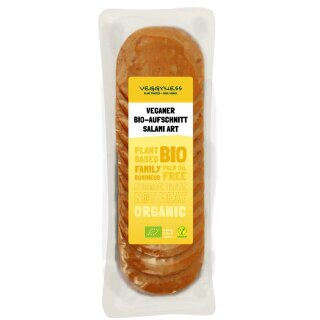 Veggyness Veganer Aufschnitt Salami - Bio - 100g