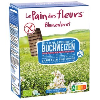 Blumenbrot Knusprige Buchweizen-Schnitten ohne Zuckerzusatz - Bio - 150g
