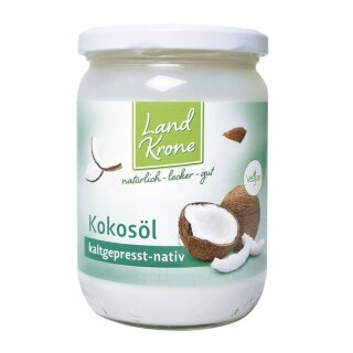 Landkrone Kokosöl nativ - Bio - 400g