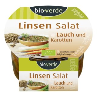 bio-verde Linsen-Salat mit Lauch und Karotte - Bio - 125g