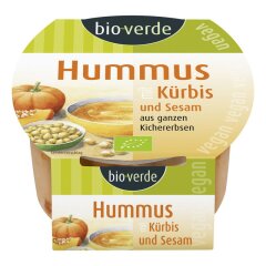 bio-verde Hummus Kürbis-Sesam frisch - Bio - 150g