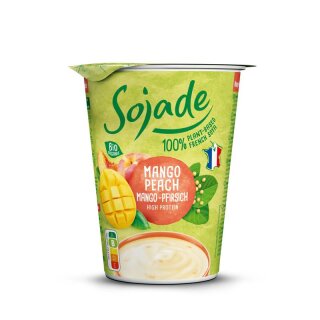 Sojade Soja-Alternative zu Joghurt Mango-Pfirsich - Bio - 400g
