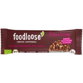 foodloose Nussriegel Frisco Crisp glutenfrei laktosefrei - Bio - 35g