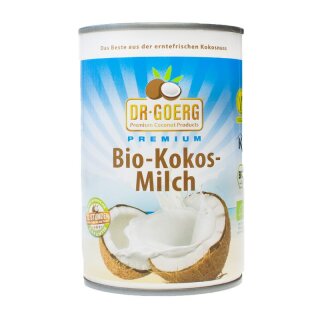 Dr. Goerg Premium Bio-Kokosmilch - Bio - 400ml