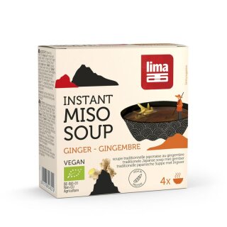 Lima Instant Miso Suppe Ingwer - Bio - 60g