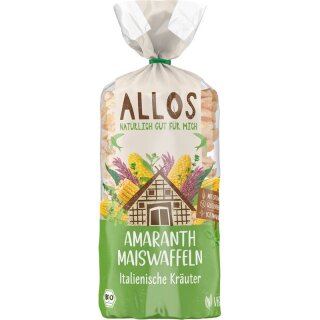 Allos Amaranth Maiswaffeln Italienische Kräuter - Bio - 100g