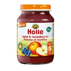 Holle Apfel & Heidelbeeren - Bio - 190g