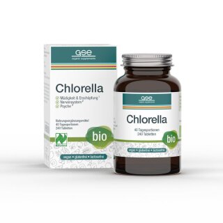 GSE Chlorella 240 Tabletten à 500 mg - Bio - 120g