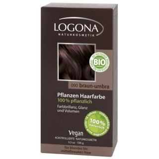 Logona Pflanzen Haarfarbe braun-umbra - 100g