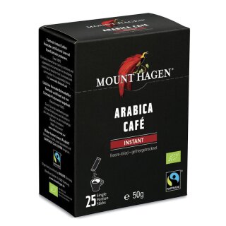 Mount Hagen Fairtrade Instant Kaffee Stick - Bio - 50g