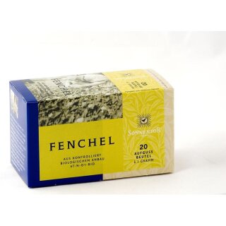 Sonnentor Fenchel Tee Beutel - Bio - 20x1g
