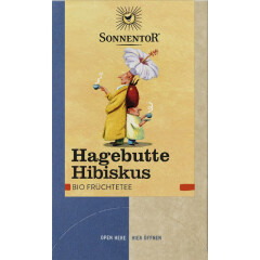 Sonnentor Hagebutte-Hibiskus Tee bio Doppelkammerbeutel -...