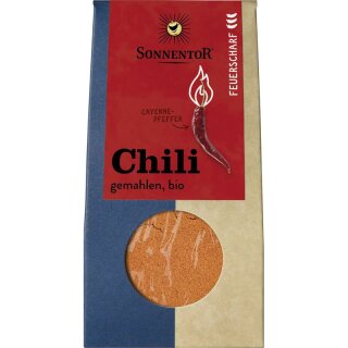 Sonnentor Chili feuerscharf gemahlen Cayennepfeffer - Bio - 40g