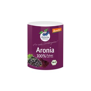 Aronia ORIGINAL demeter Aroniabeeren Pulver - Bio - 100g