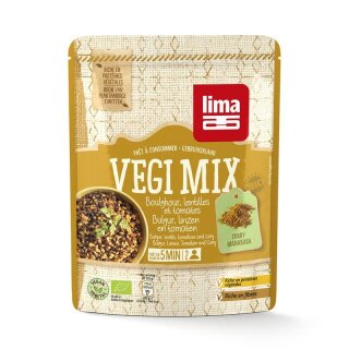 Lima Vegi Mix Bulgur, Linsen, Tomaten und Curry - Bio - 250g