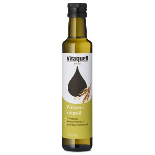 Vitaquell Weizenkeim-Öl kaltgepresst - 0,25l