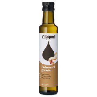 Vitaquell Erdnuss-Öl geröstet kaltgepresst - 0,25l
