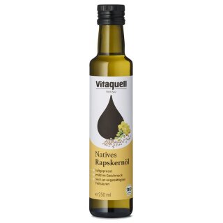 Vitaquell Rapskernöl nativ - Bio - 250ml