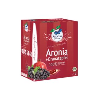Aronia ORIGINAL Aronia+Granatapfel 100% Direktsaft - Bio - 3l