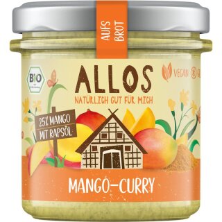 Allos aufs Brot Mango Curry - Bio - 140g