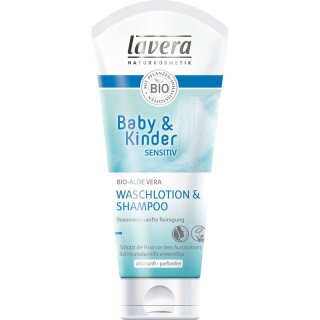 Lavera Baby & Kinder Sensitiv Waschlotion & Shampoo - 200ml